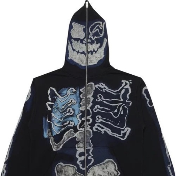 travis scott fragment skeleton hoodie